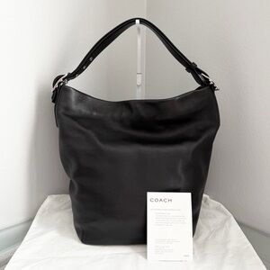 Vintage Coach Large Leather Shoulder Bag